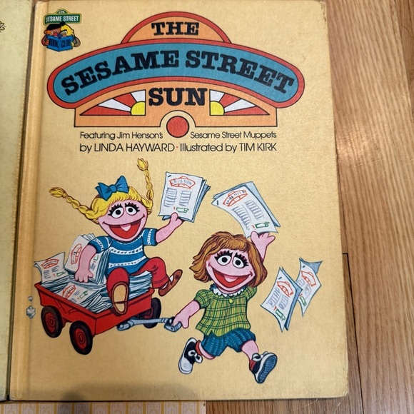 Vintage Sesame Street Book Club Hardcover books- 1980-1983- lot of 5 - Picture 4 of 10